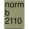 norm B 2110 by Thomas Kurz