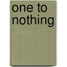 One to Nothing door Jon Feinstein