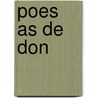 Poes As De Don door Juan Valera