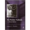 4Q Pesher Nahum door Gregory L. Doudna