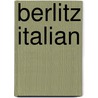 Berlitz Italian door Berlitz Edt