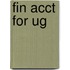 Fin Acct For Ug