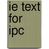 Ie Text For Ipc door West/Turner