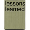 Lessons Learned by United States Congressional House