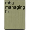 Mba Managing Hr door David Goss