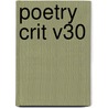 Poetry Crit V30 door Ellen McGeagh