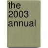 The 2003 Annual door J. William Pfeiffer