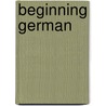 Beginning German door Jack Rudman