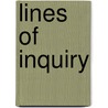 Lines of Inquiry door H.L. Hix