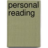 Personal Reading door Rona F. Flippo