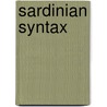 Sardinian Syntax door Michael Jones
