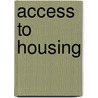 Access To Housing door Joe Doherty
