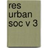 Res Urban Soc V 3