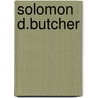 Solomon D.Butcher door John E. Carter