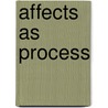 Affects As Process door Joseph M. Jones