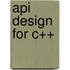 Api Design For C++