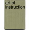 Art Of Instruction door Katrien Vanderschueren