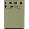 European Blue List door Martin/