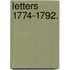 Letters 1774-1792.