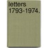 Letters 1793-1974.