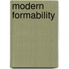 Modern Formability door Yanwu Xu