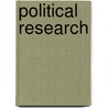 Political Research door Sandra Halperin