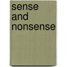 Sense And Nonsense door Malcolm Rothwell