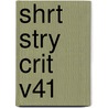 Shrt Stry Crit V41 by Jenny Cromie