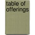 Table of Offerings