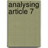 Analysing Article 7