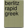 Berlitz Rapid Greek door Earworms