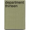 Department Thirteen door James Houston Turner