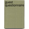 Guest Questionnaire door Alfred Ogle