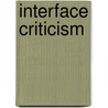 Interface Criticism by Soren Bro Pold
