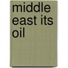 Middle East Its Oil door Unknown