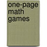 One-Page Math Games door Lory Evans