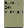 Technik der Massage by Zabludowski Isidor