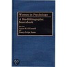 Women In Psychology by Agnes N. O'Connell