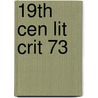 19th Cen Lit Crit 73 by Suzanne Dewsbury