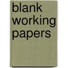 Blank Working Papers door Warren/Reeve/Duchac