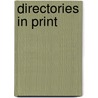 Directories in Print door Not Available