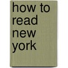 How To Read New York door Will Jones