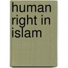 Human Right In Islam door Nayyar Shamsi