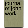 Journal of John Work door William S. Lewis