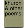 Khurbn & Other Poems by Jerome Rothenberg