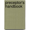 Preceptor's Handbook by Charles J. Carter