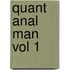Quant Anal Man Vol 1