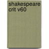 Shakespeare Crit V60 door Michelle Lee