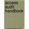 Access Audit Handbook door Paul Highman