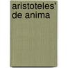 Aristoteles' de Anima door R. Arnzen